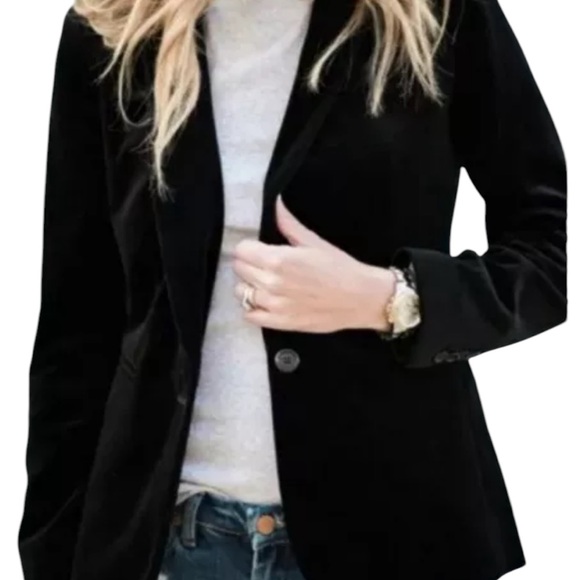 Ann Taylor Loft Elegant Black Women's Blazer Size 2 - Picture 6 of 7